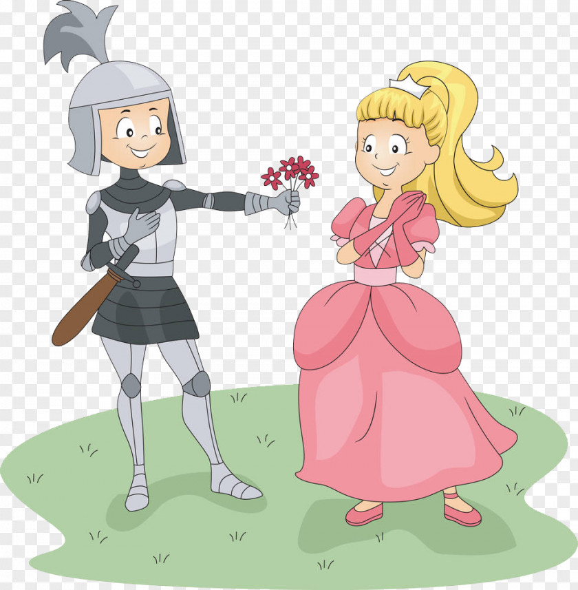 Flowers For The Princess Knight Stock Photography Illustration PNG