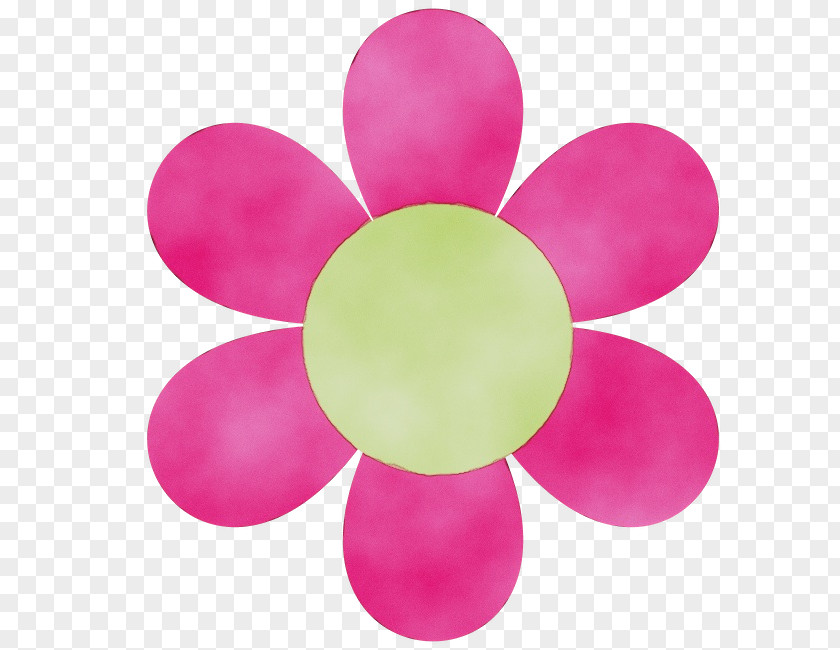 Magenta Pink Floral Design PNG