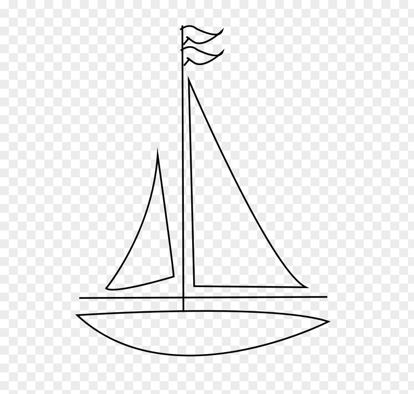 Sailboat Drawing Line Art Clip PNG