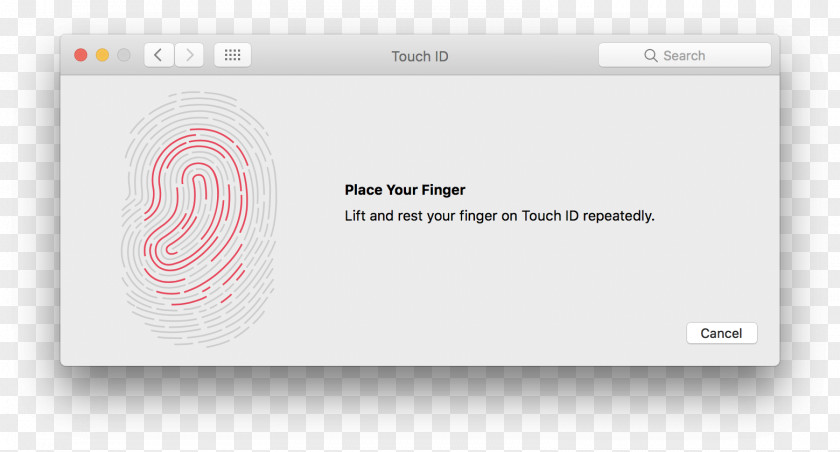 Scan The Fingerprint Paper PNG