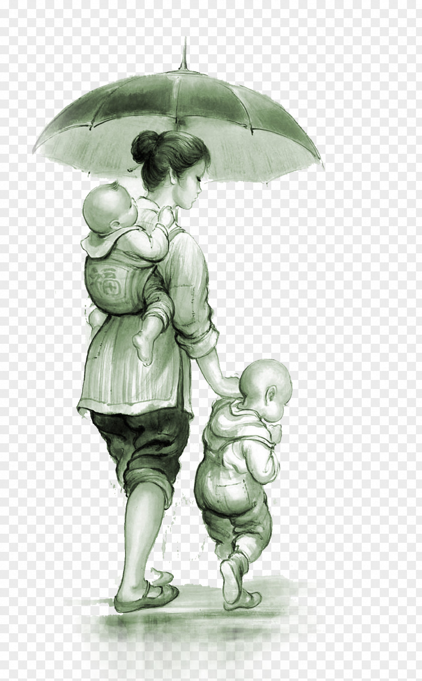 The Woman In Rain Holding Child And U6bcdu611b Gratitude Parent Mother PNG