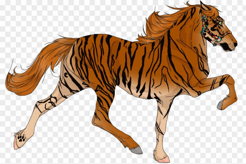 Tiger Running Lion Mustang Quagga Clip Art PNG