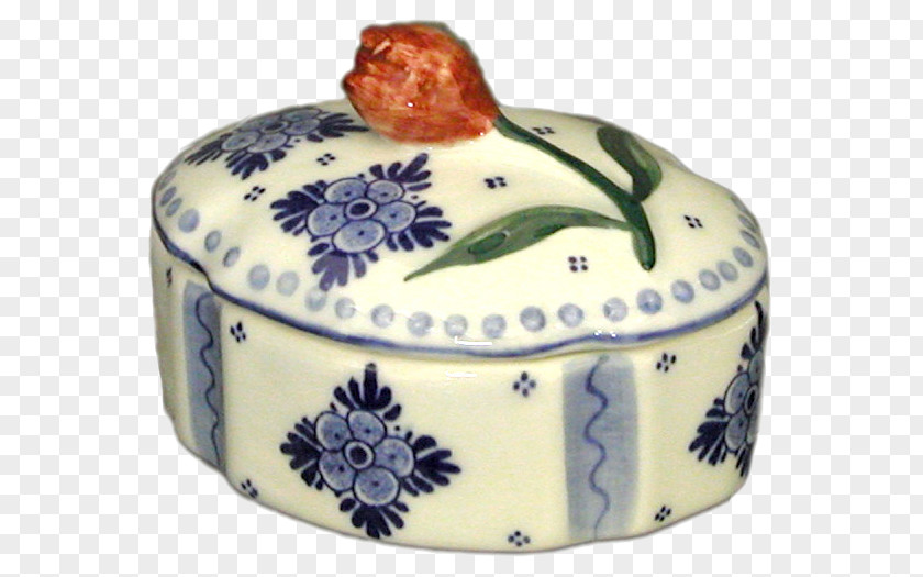 Blue And White Pottery Ceramic Delftware Tureen PNG