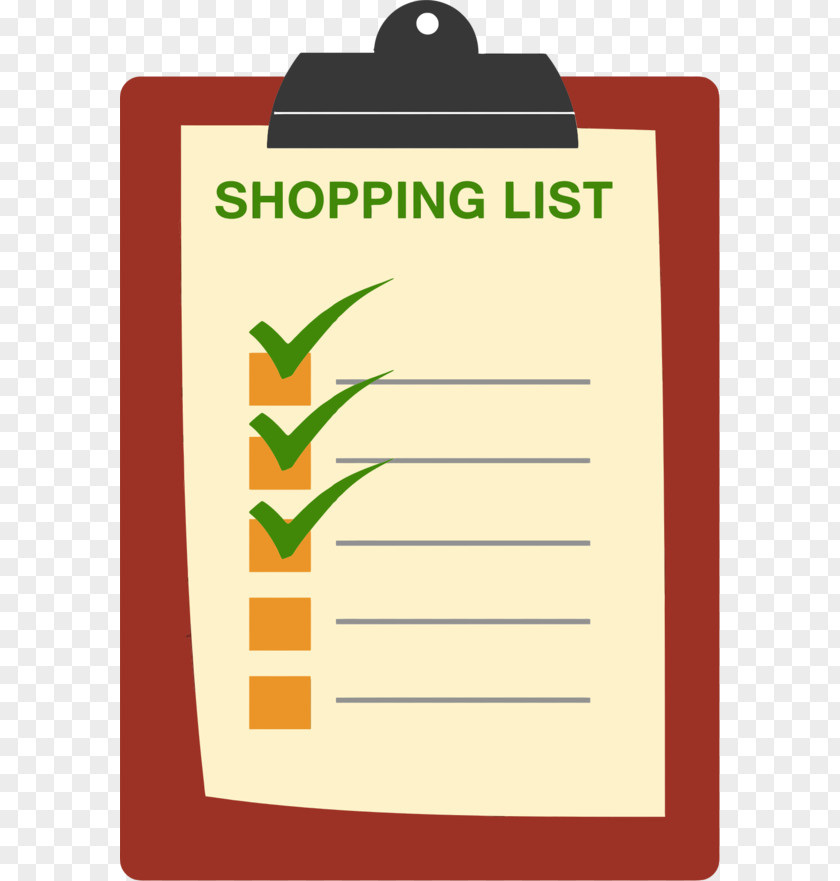 Cliparts Shopping List Grocery Store Clip Art PNG