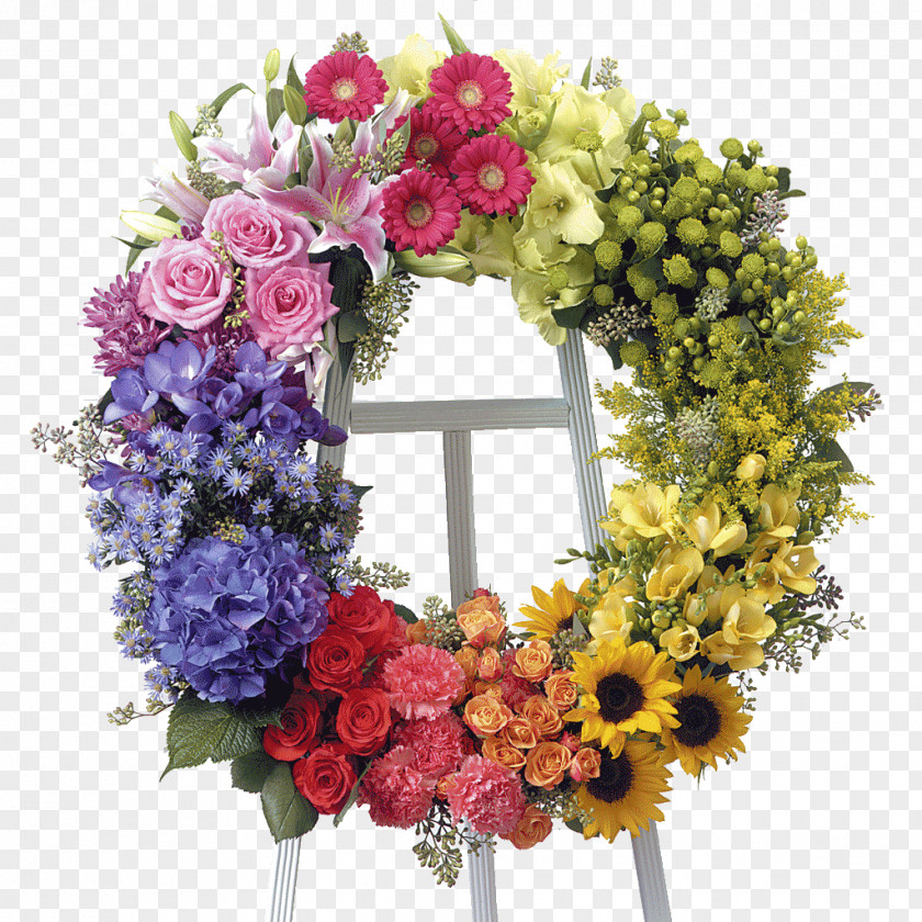Floral Floristry Flower Delivery Funeral Wreath PNG