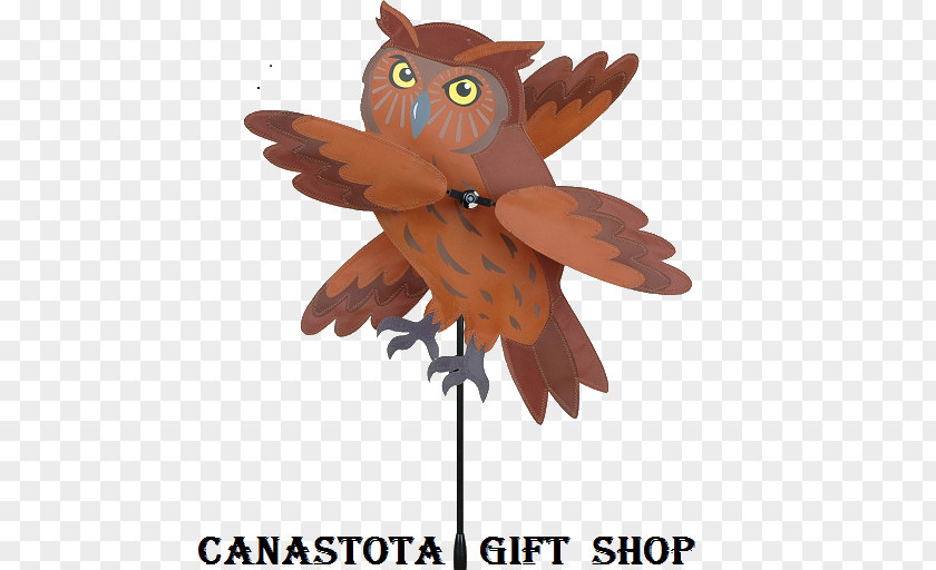Owl Whirligig Bird Weather Vane Pinwheel PNG