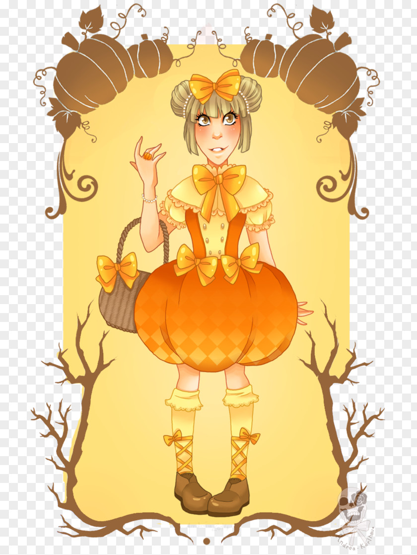 Pumpkin Happiness Character Clip Art PNG
