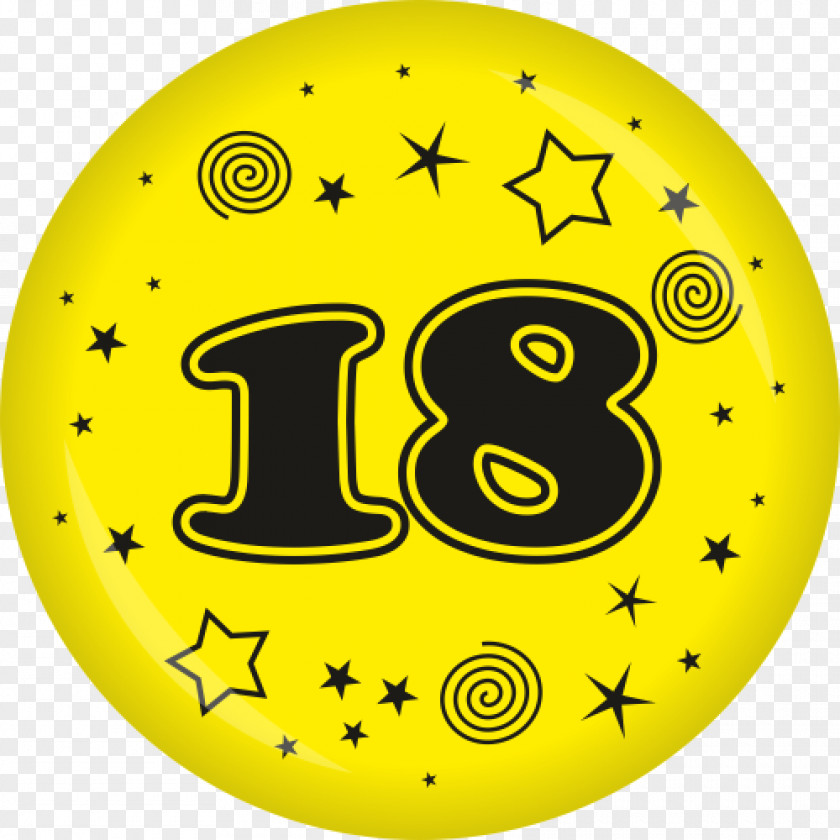 Smiley Yellow Number Download Pin Badges PNG