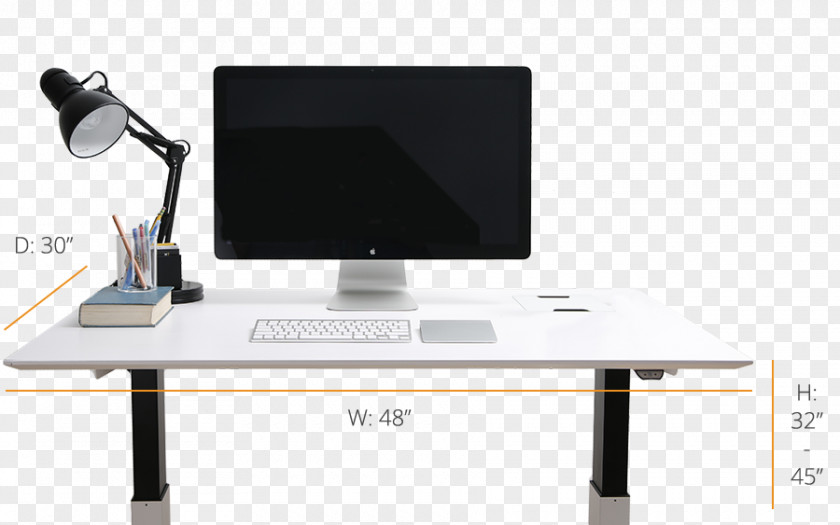 Standing Desk Computer Monitors Table Laptop Personal Desktop Computers PNG