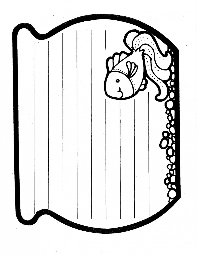 Cute Fish Outline The Rainbow Printing And Writing Paper PNG