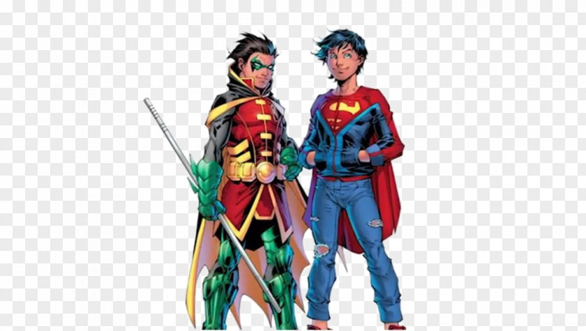 Robin Superboy Superman Damian Wayne Batman PNG