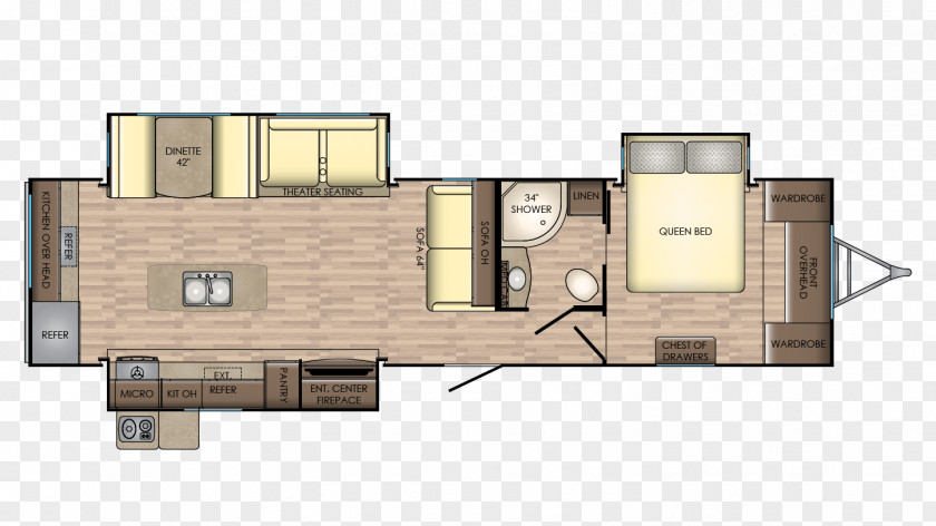 Crossroads Caravan Campervans Floor Plan Trailer PNG