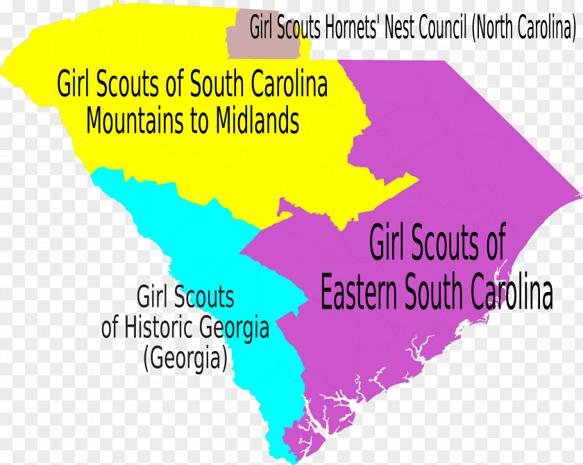 South Carolina Map Brand Line PNG