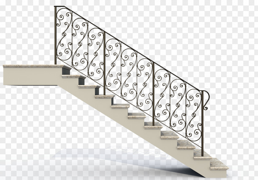 Stairs Handrail Художественная ковка Forging PNG