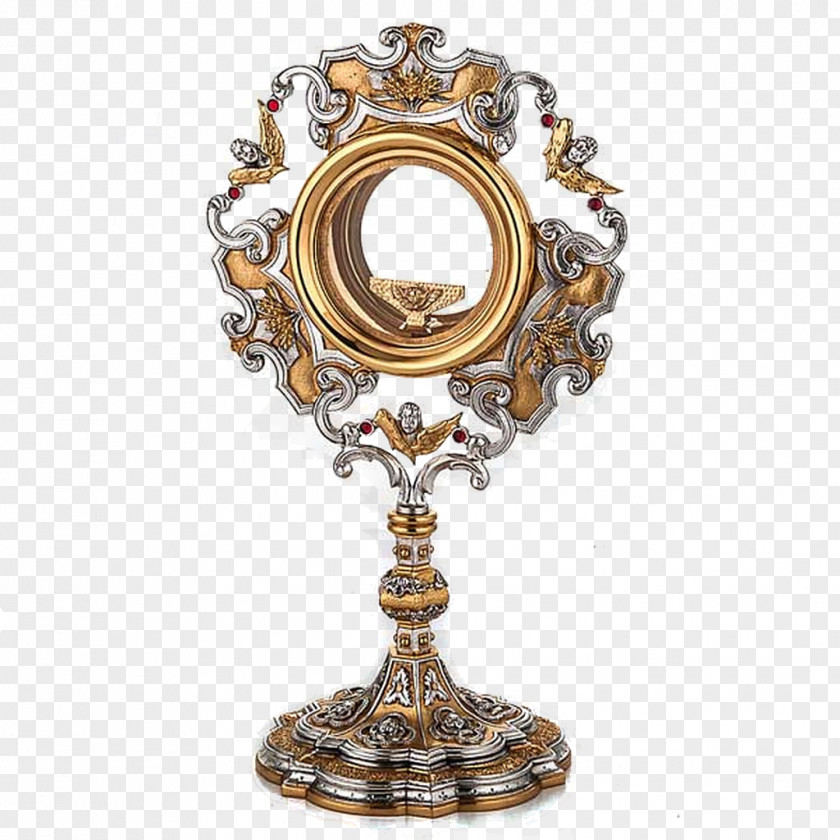 Angel Monstrance Eucharist Reliquary Pyx Sacramental Bread PNG