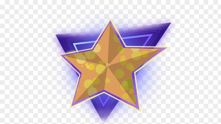 Blue Five-pointed Star Pentagram Triangle PNG