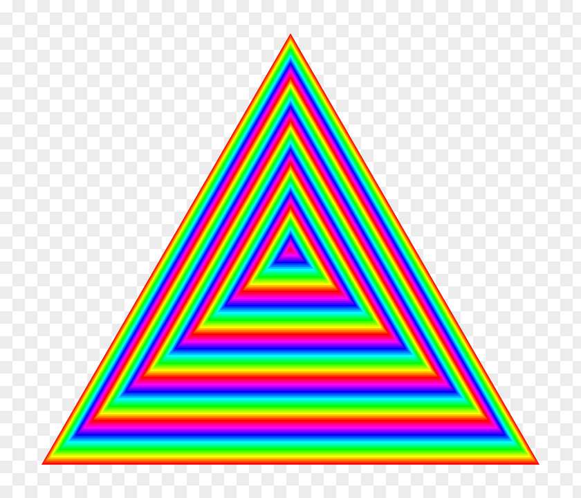 Colourful Triangles Number Triangle Animation Color PNG