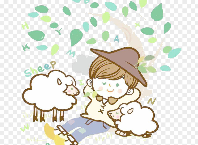 Go To Bed Sheep Cartoon PNG