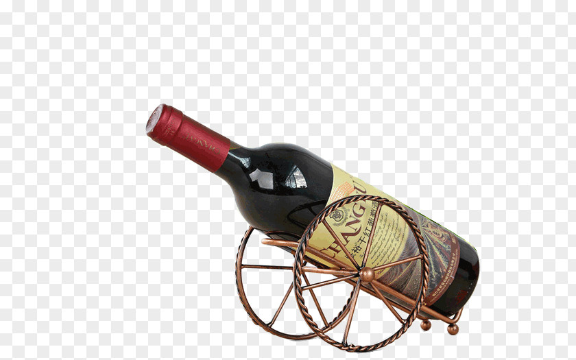 High-grade Metal Wine Rack Beer Champagne Bottle PNG