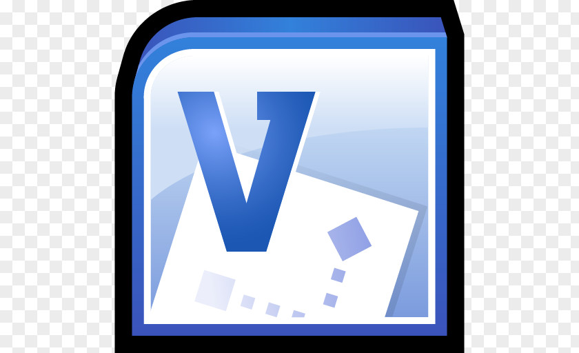 Microsoft Office Visio Blue Computer Icon Angle Area PNG