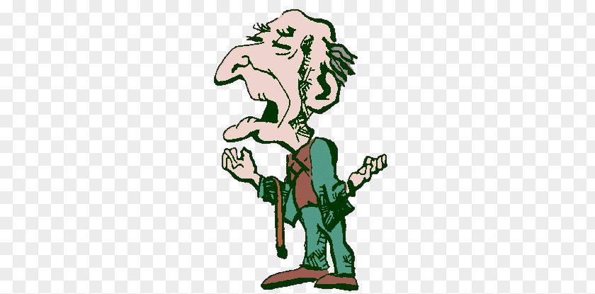 Cartoon Old Man PNG Man, man in brown and green shirt illustraiton clipart PNG