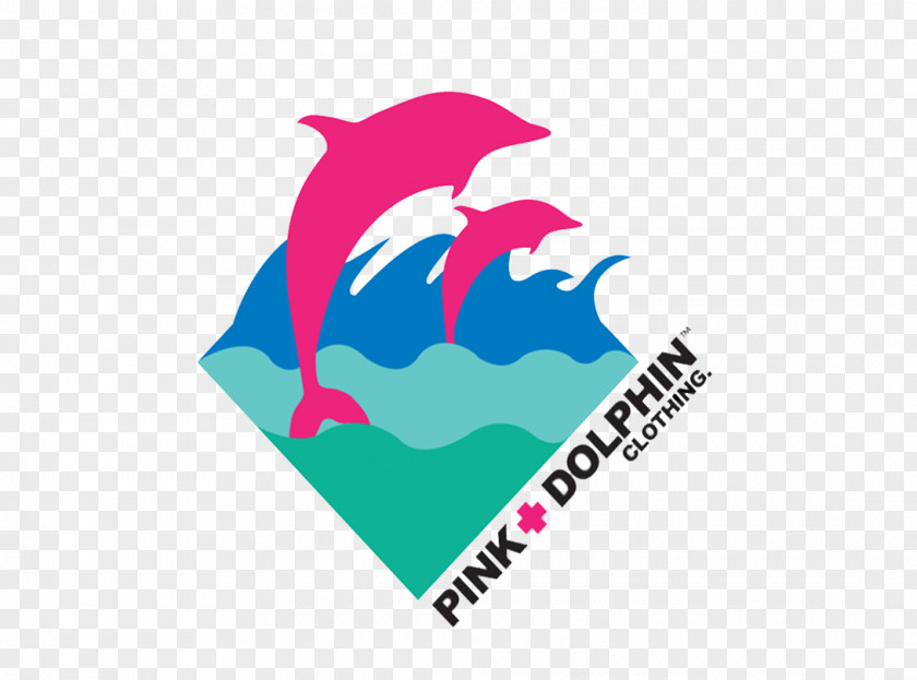 Pink Fonts Logo Pink+Dolphin Clothing T-shirt Amazon River Dolphin PNG