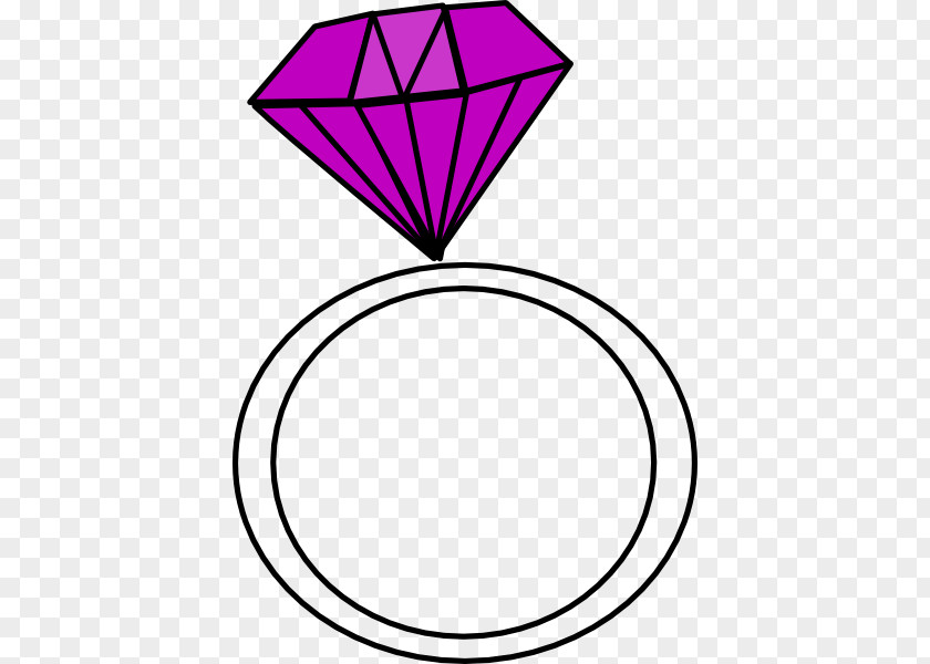 Purple Diamond Cliparts Wedding Ring Engagement Free Clip Art PNG