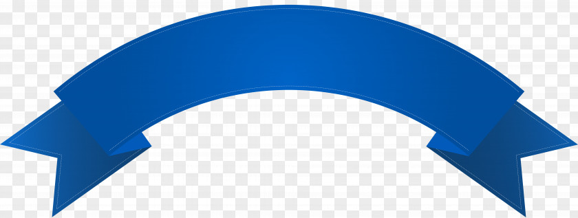 Blue Ribbon Web Banner Clip Art PNG