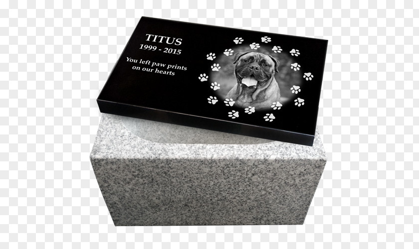 Dog Headstone Granite Urn Pet PNG