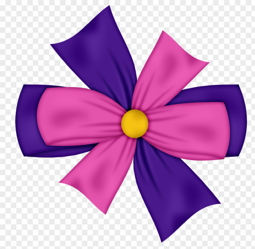 Pink And Purple Bow Clip Art PNG