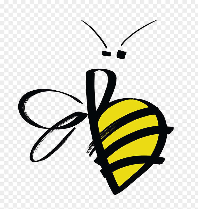 Bees Bumblebee Calligraphy PNG