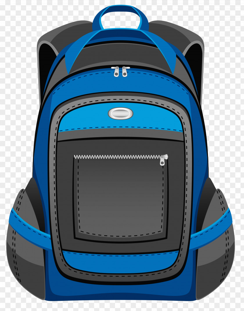Black And Blue Backpack Vector Clipart Clip Art PNG