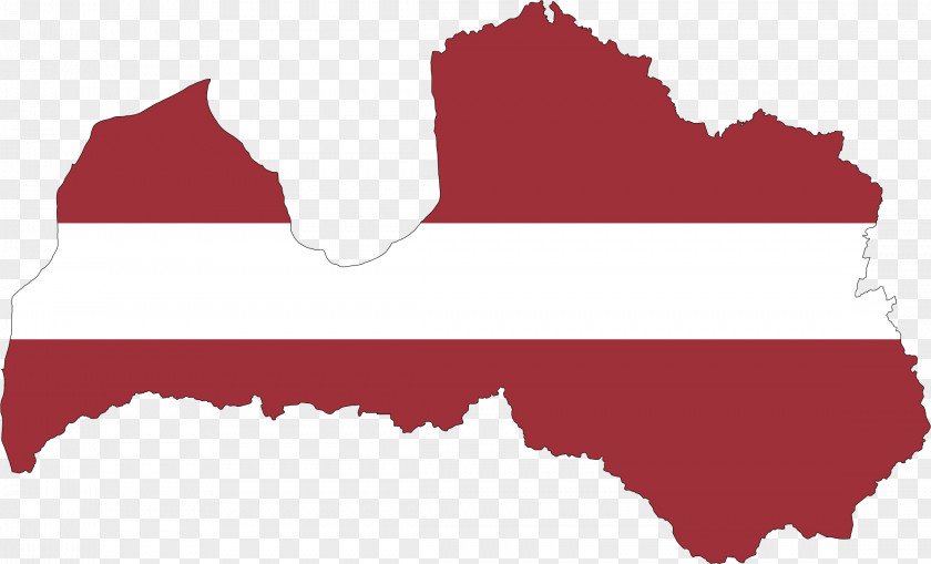 Flag Map Of Latvia PNG
