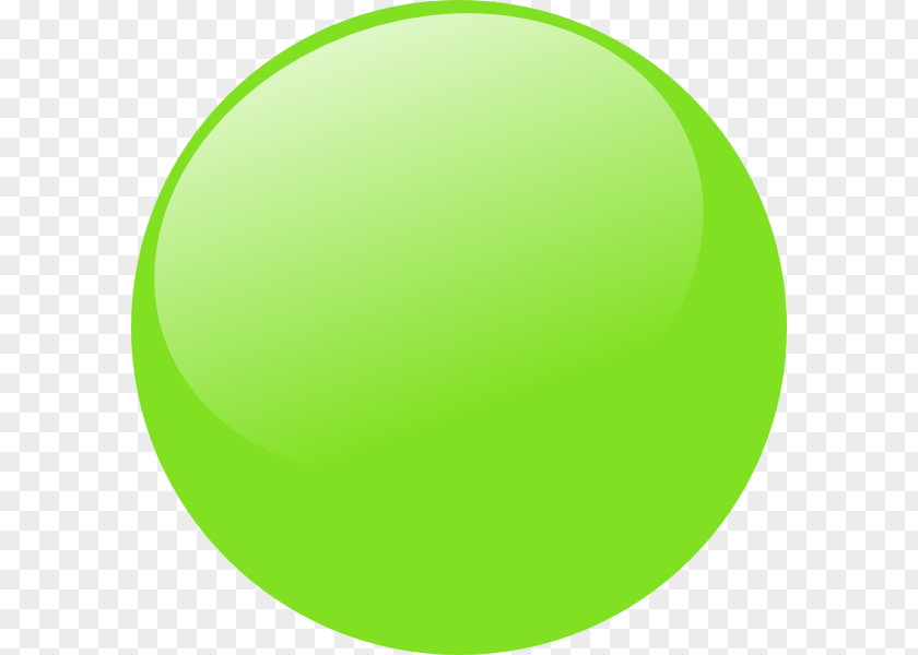 Green Glossy Ball Button Clip Art PNG
