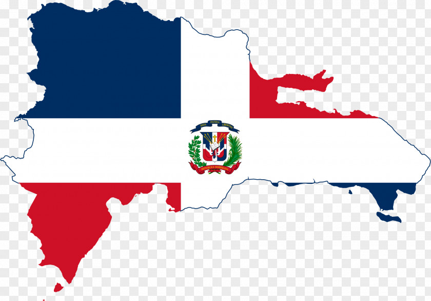 Map Flag Of The Dominican Republic PNG