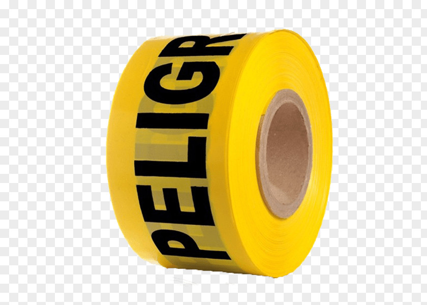 Ribbon Adhesive Tape Hazard Industry Yellow PNG
