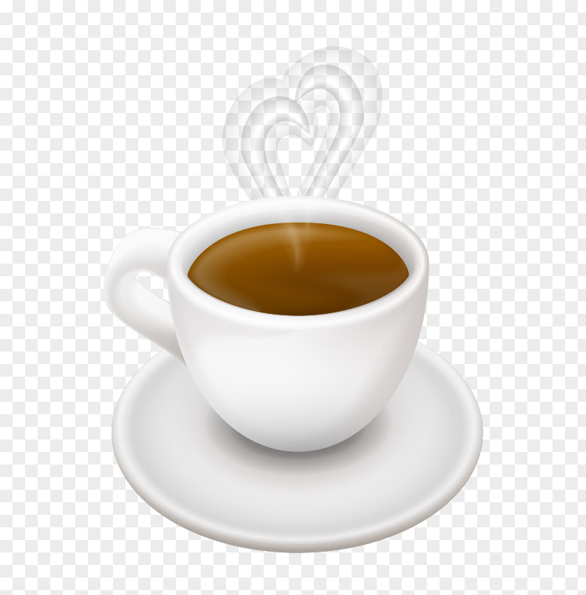 Vector Heart-shaped Coffee PNG