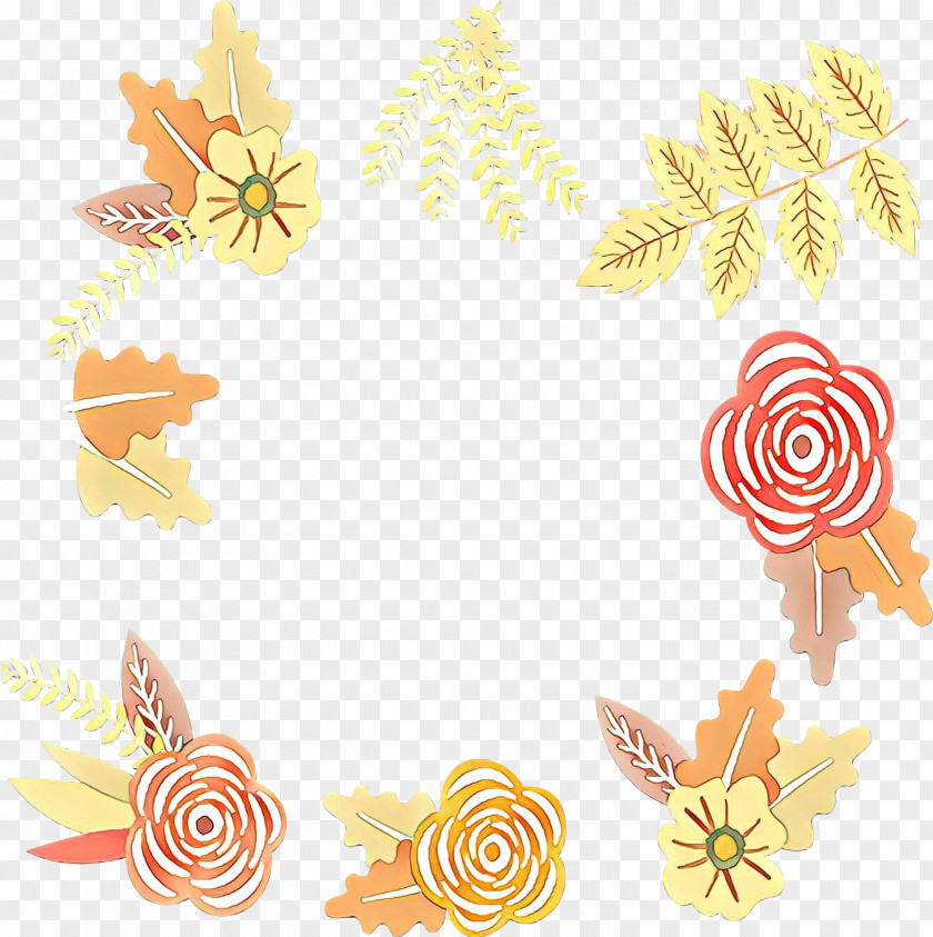 Yellow Leaf Clip Art Pattern PNG