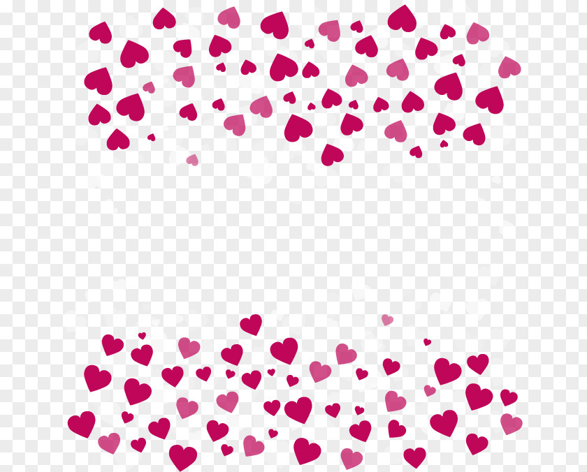 Cartoon Heart Border Valentines Day Clip Art PNG
