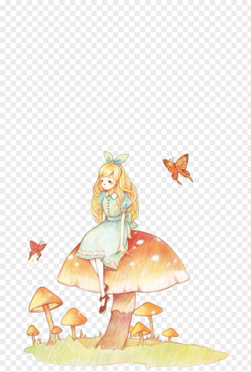 Cartoon Princess Fairy Tale Watercolor Painting Illustration PNG