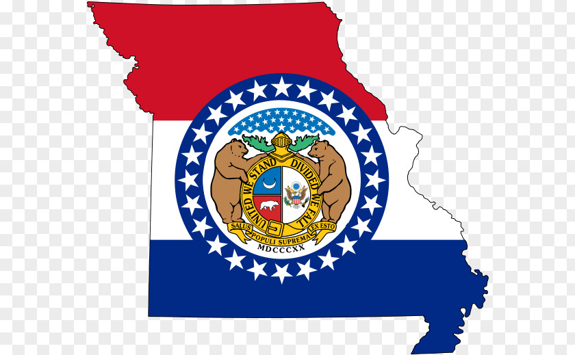 Flag Of Missouri State Map PNG
