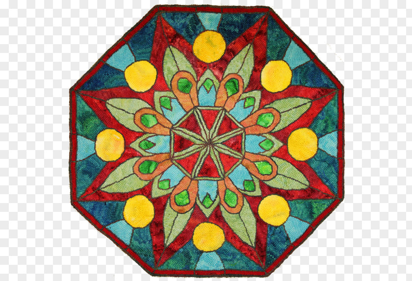 Rose Leslie Window Stained Glass Encompassing Designs Rug Hooking Studio PNG