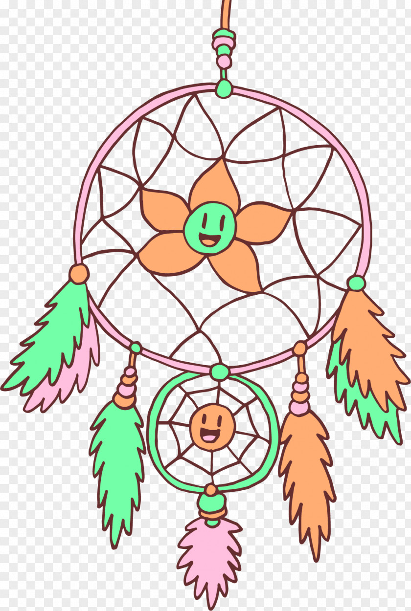 Vector Painted Dreamcatcher Drawing Feather Clip Art PNG