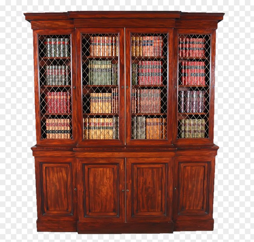 Cupboard Bookcase Brass Jayne Thompson Antiques, Inc. PNG