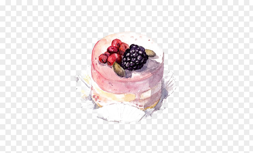 Drawing Cake Torte Watercolor Painting Stock Photography PNG