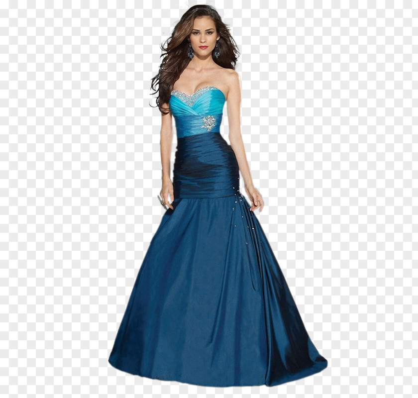 Dress Gown Blue Woman PNG