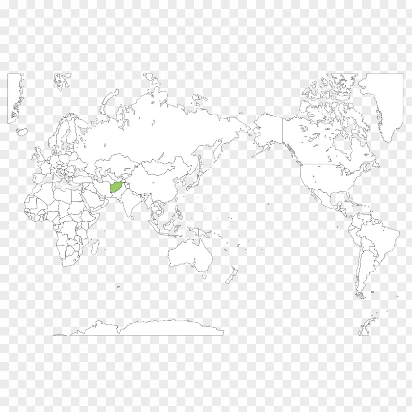 Makka Visual Arts World Map Border Sketch PNG