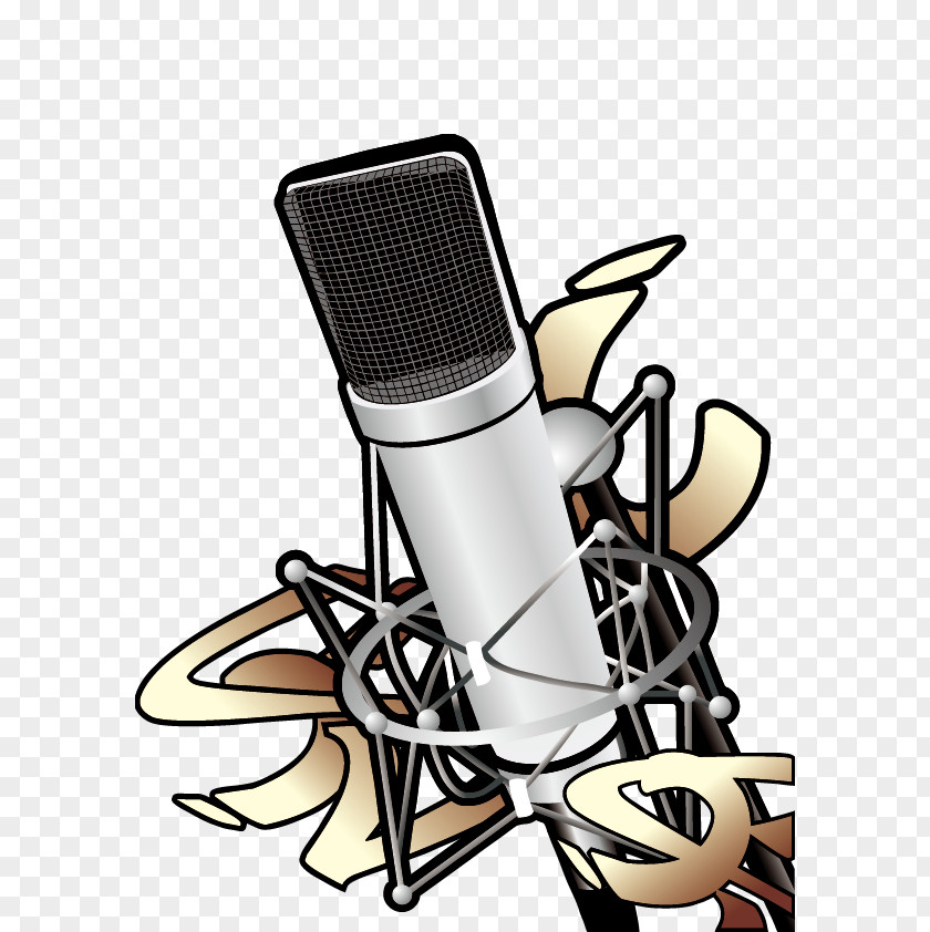 Microphone Music Motif Graphic Design PNG design, microphone clipart PNG