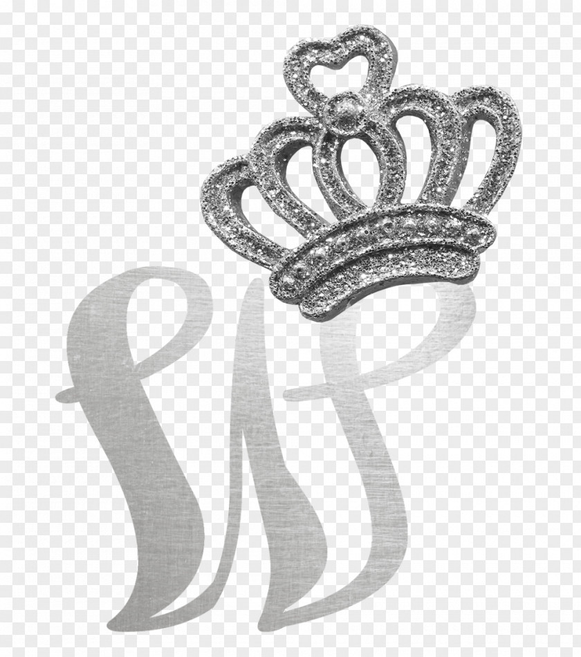Monogram Initial Letter Crown Font PNG