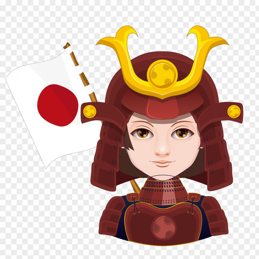 Vector Japanese Warrior Royalty-free Stock Illustration PNG